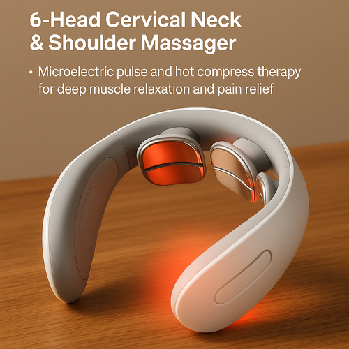 6 Head Cervical Massager Shoulder and Neck Massager